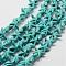 Synthetic Howlite Bead Strand, Dyed, Starfish/Sea Stars, Dark Cyan, 15.5x13.5x5.5mm, Hole: 1mm, about 36pcs/strand, about 15 inch