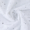 Star Pattern Nylon Mesh Fabric, for Dress Costumes Decoration, White, 160~168x0.02cm, 3m/pc