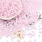 Baking Paint Glass Seed Beads, Peanut, Pink, 6x3.5x3mm, Hole: 1mm, about 4500pcs/pound