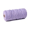 Cotton String Threads for Crafts Knitting Making, Lilac, 3mm, about 109.36 Yards(100m)/Roll