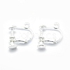 Racking Plated Brass Clip-on Earring Findings KK-P169-01S-2