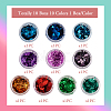 Pandahall 10 Boxs 10 Colors Nail Art Tinfoil MRMJ-TA0001-21-3