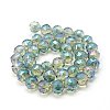 Electroplate Glass Beads Strands EGLA-J015-10mm-WLS11-2