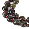 Natural Dragon Blood Beads Strands G-B094-A21-01-3