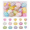 Cheriswelry 30Pcs 15 Styles Transparent Resin Pendants RESI-CW0001-21-2