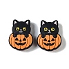 Halloween Theme Silicone Focal Beads SIL-M005-04A-1