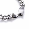 304 Stainless Steel Curb Chain Necklaces NJEW-H493-03P-3