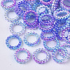 ABS Plastic Imitation Pearl Linking Rings OACR-N005-10mm-03-1