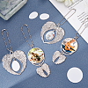 SUPERFINDINGS 4 Sets 2 Style  Alloy Pendant Decoration Cabochon Settings AJEW-FH0002-02-3
