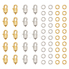 Unicraftale 20Pcs 2 Style 304 Stainless Steel Lobster Claw Clasps STAS-UN0047-72-1