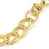 Fashionable 304 Stainless Steel Cuban Link Chain Bracelets STAS-A028-B059G-2