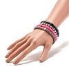 Synthetic Hematite & Polymer Clay Heishi Beads Stretch Bracelets Set BJEW-JB07446-2