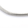 304 Stainless Steel European Style Round Snake Chains Bracelets STAS-J015-01-2
