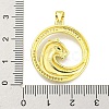 Brass Micro Pave Cubic Zirconia Pendants KK-K354-09C-G-3