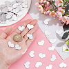 PandaHall Elite 300Pcs Heart Mirror Self Adhesive Acrylic Mosaic Tiles DIY-PH0021-93-3