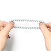 Plastic Telephone Cord Elastic Hair Ties OHAR-T006-36-5