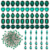 Olycraft 270Pcs 8 Style Gradient Color Sew on Rhinestone DIY-OC0010-34-1