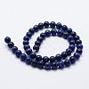 Natural Lapis Lazuli Beads Strands X-G-E465-8mm-01-2