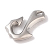 Non-Tarnish 304 Stainless Steel Hook Clasps STAS-C109-03P-2