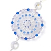 Glass Beaded Flower Hanging Ornaments HJEW-TA00187-4