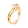 304 Stainless Steel Round Finger Ring for Women RJEW-C086-05-G-1