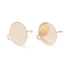 Rack Plating Brass Stud Earring Findings KK-F829-03A-G-2