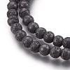 Non-magnetic Synthetic Hematite Beads Strands G-P401-09-8mm-2