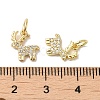 Rack Plating Brass Micro Pave Cubic Zirconia Pendants KK-K377-64G-3