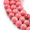 Synthetic Imperial Jasper Dyed Beads Strands G-D077-A01-02K-4