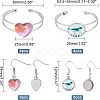 SUPERFINDINGS DIY Heart Bangle & Earring Making Finding Kit FIND-FH0003-47-4