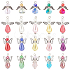 SUNNYCLUE 60Pcs 4 Style Electroplate Glass Pendants FIND-SC0004-05-1