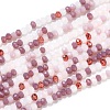 Glass Beads Strands GLAA-F106-B-10-1
