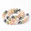 Round Shell Pearl Bead Strands BSHE-E007-8mm-M-3