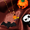 Halloween Stainless Steel Enamel Pendant Necklaces HG2651-2