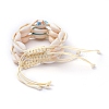 Adjustable Printed Cowrie Shell Braided Bead Bracelets BJEW-JB05154-4