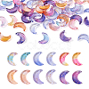 Beadthoven 108Pcs 6 Colors Transparent Glass Charms GLAA-BT0001-04-29