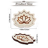 Wooden Crystal Ornament Display Tray AJEW-WH0324-31B-2