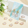 Beebeecraft 10Pcs Natural Rose Quartz Pendants G-BBC0001-37A-4