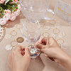 Transparent Acrylic Hexagon Wine Glass Charms AJEW-AB00113-3