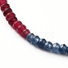 Dyed Natural Malaysia Jade Beaded Necklaces NJEW-JN03236-2