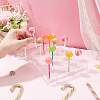 20-Hole Arc-Shaped Transparent Acrylic Lollipop Display Holder ODIS-WH0043-03B-3