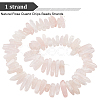Olycraft Natural Rose Quartz Chips Beads Strands G-OC0003-59-4