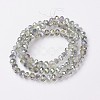 Electroplate Transparent Glass Beads Strands EGLA-A034-T1mm-S01-2