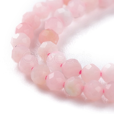 Natural Pink Opal Beads Strands G-A026-A07-2mm-1