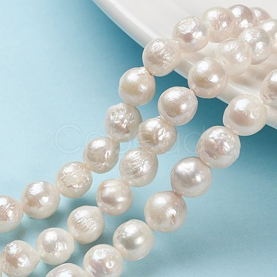 Natural Baroque Pearl Keshi Pearl Beads Strands PEAR-Q004-36-1