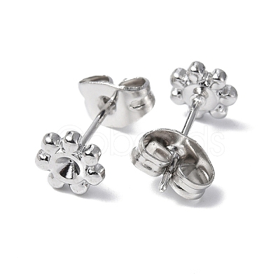 Non-Tarnish 304 Stainless Steel Stud Earring Findings STAS-F286-15P-1