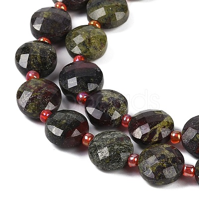 Natural Dragon Blood Beads Strands G-B094-A21-01-1