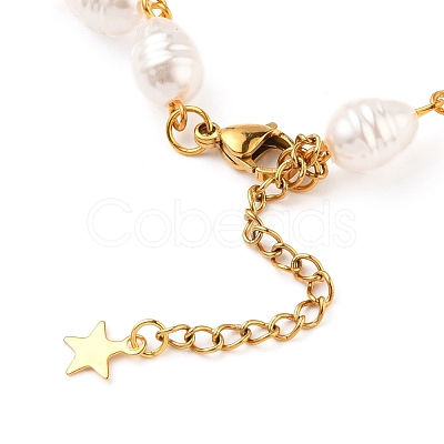 Brass Crescent Moon Bracelets BJEW-JB05557-1