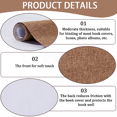 DIY Imitation Leather Fabric SENE-WH0003-37A-32-1