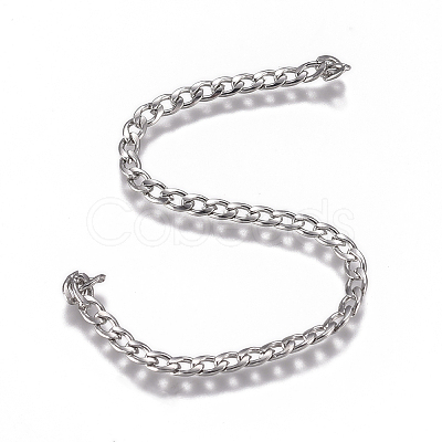 Non-Tarnish 304 Stainless Steel Chain X-CHS-G017-11P-0.6mm-1